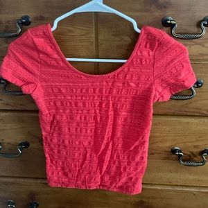Aeropostale Red Crop Top
